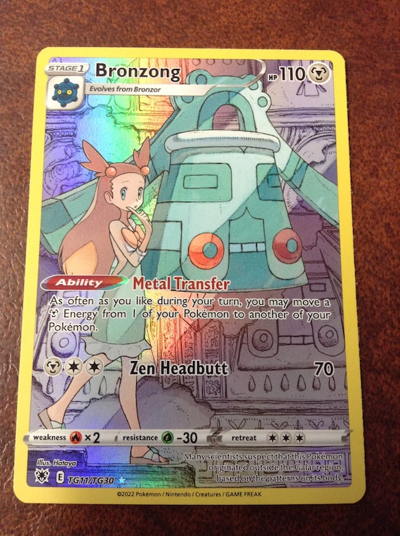 Bronzong Pokemon Trading Card - Etsy