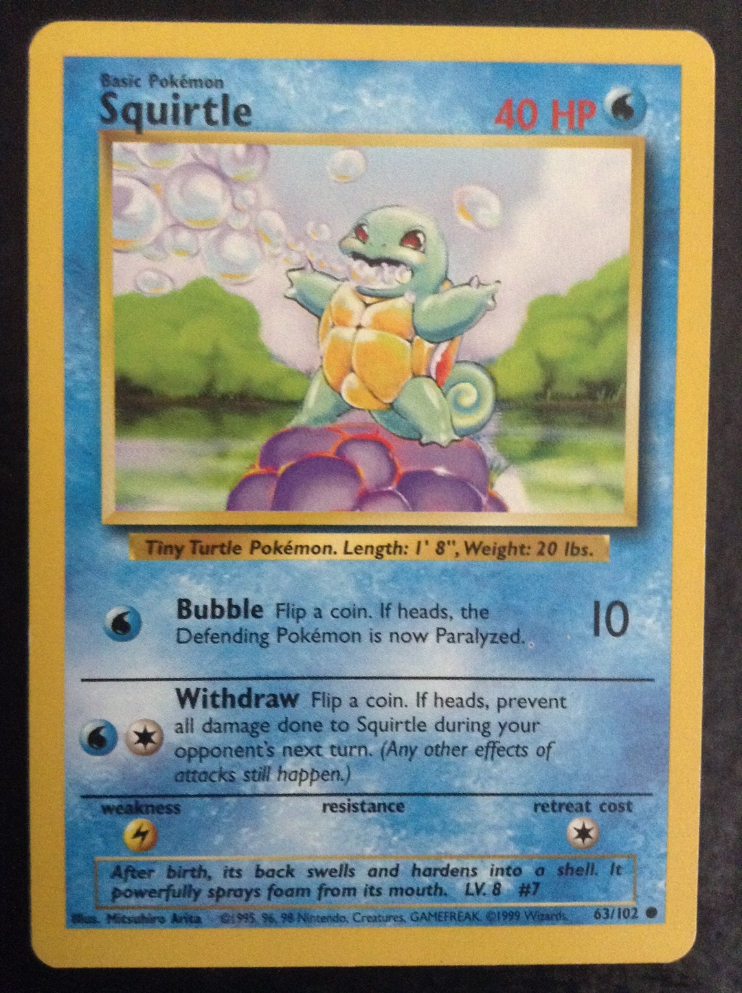 Squirtle Pokemon Trading Card - Etsy
