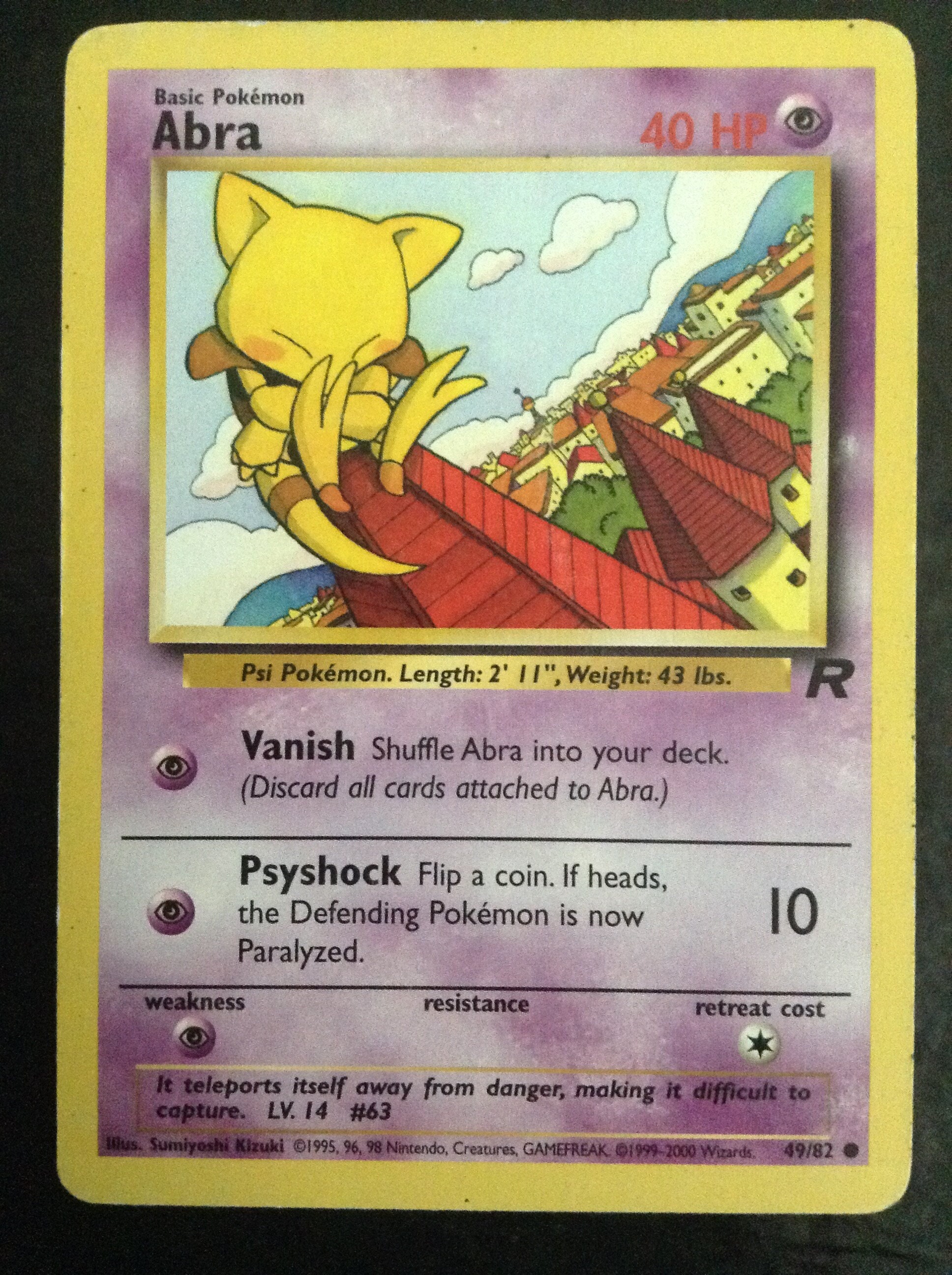 Abra Pokemon Trading Card