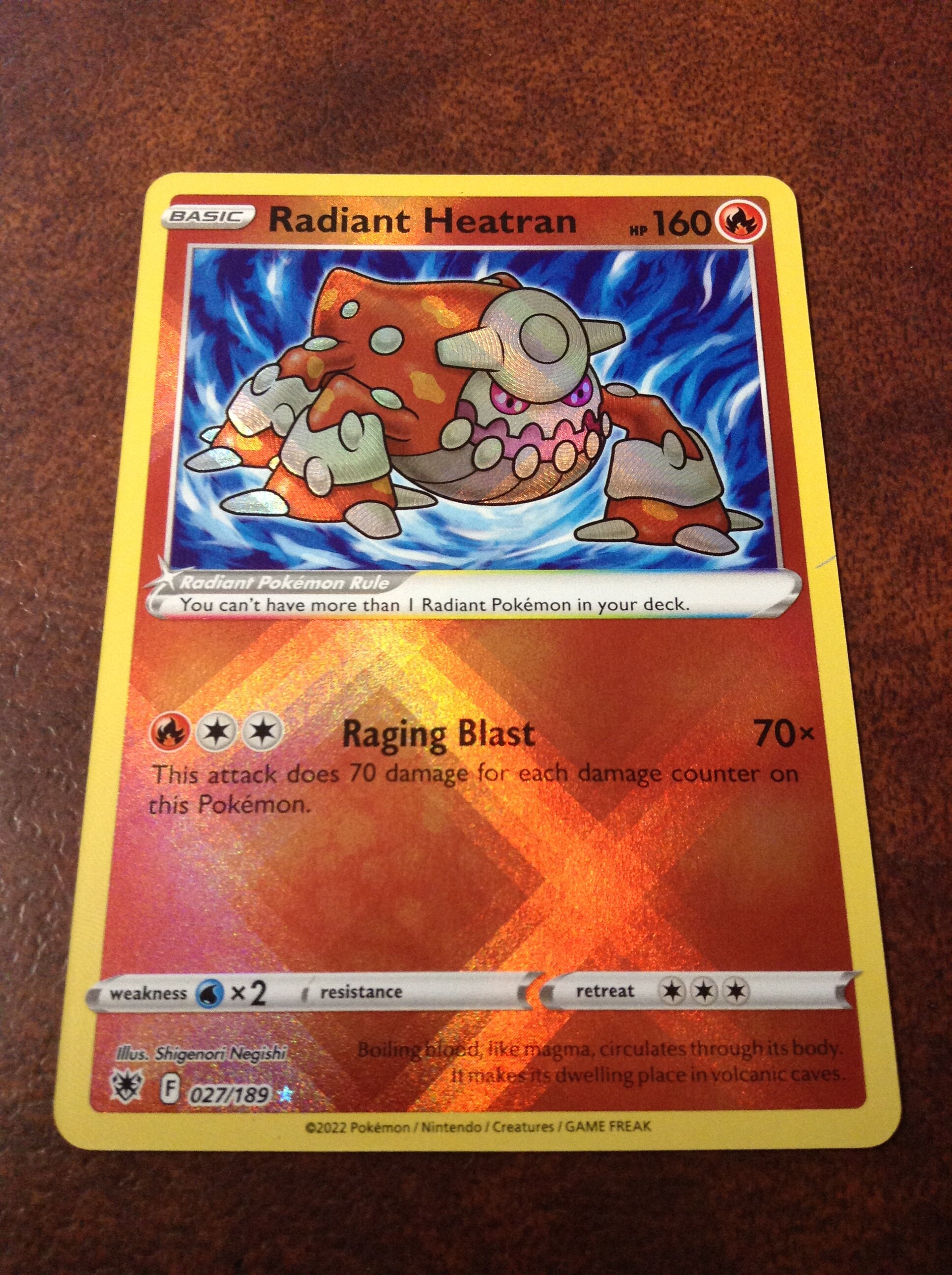 radiant heatran pokemon card value 027/189 Prize Pack Series Cards for sale When your Pokmon V is Knocked Out My Radiant Heatran is slightly
