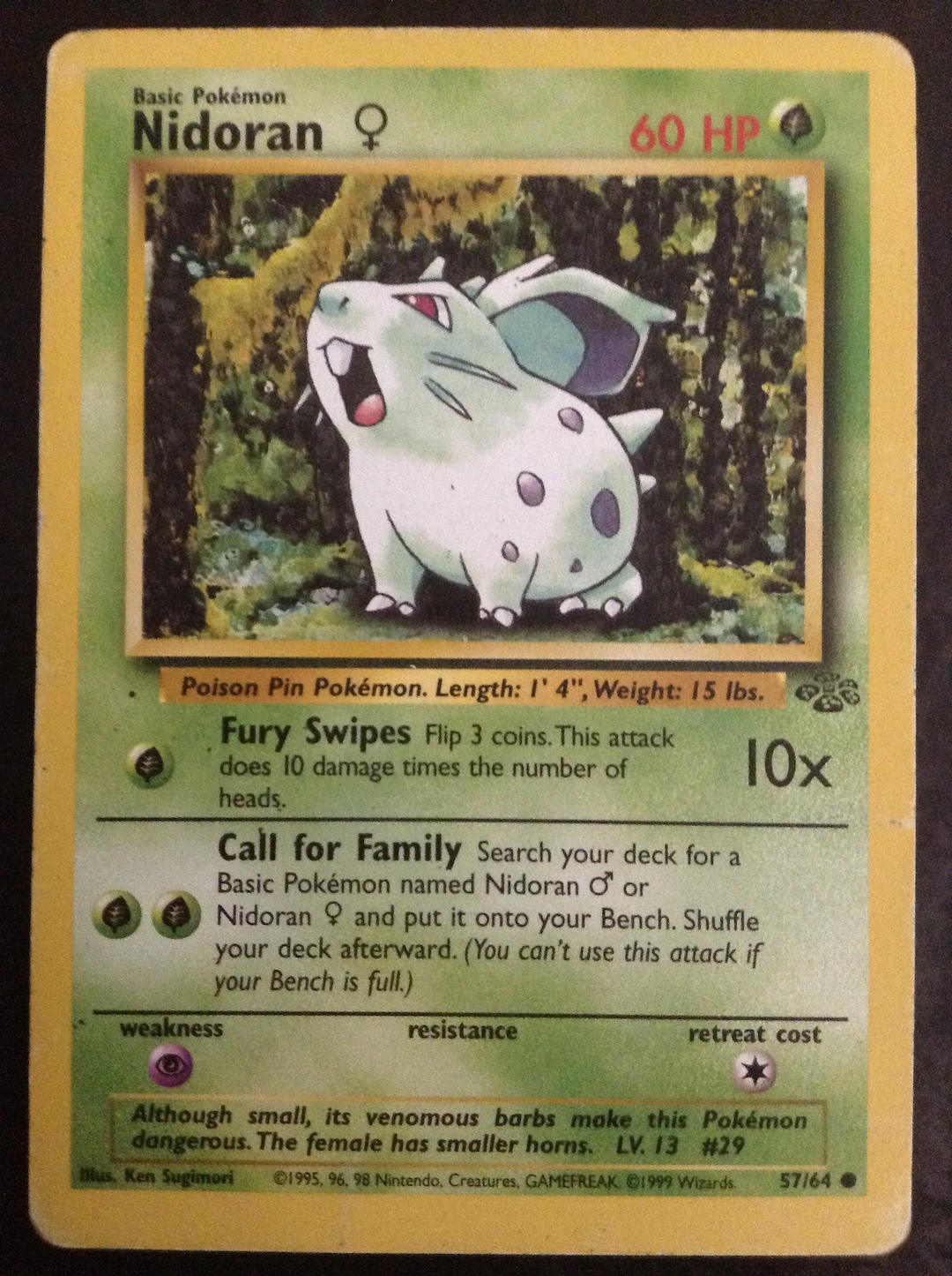 2016 nidoran pokemon card value [Psychic Male] • – Mikes Game Shop This attack does 30 damage times the number of heads Nidoran #43 Prices | Pokemon