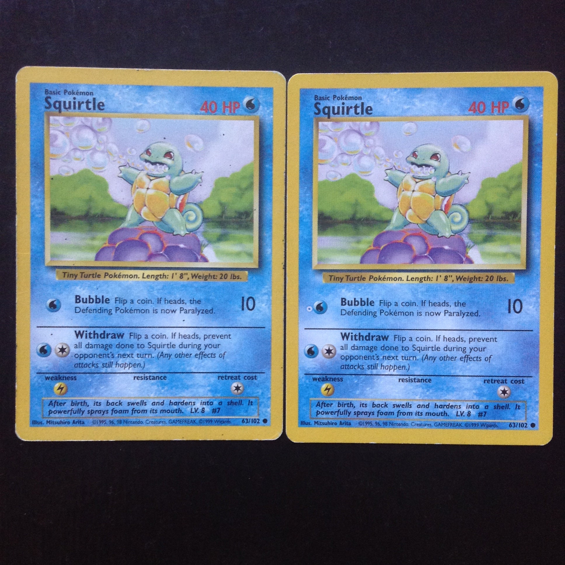 Squirtle Pokemon Trading Card - Etsy
