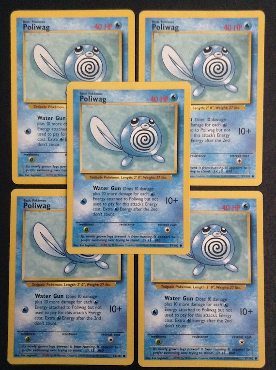 poliwag pokemon card Gym Heroes Common Water Colorless Call for Family Search your deck for a Basic Pokmon and put it onto your Bench Pokemon Pokemon Card 151 [SV2a