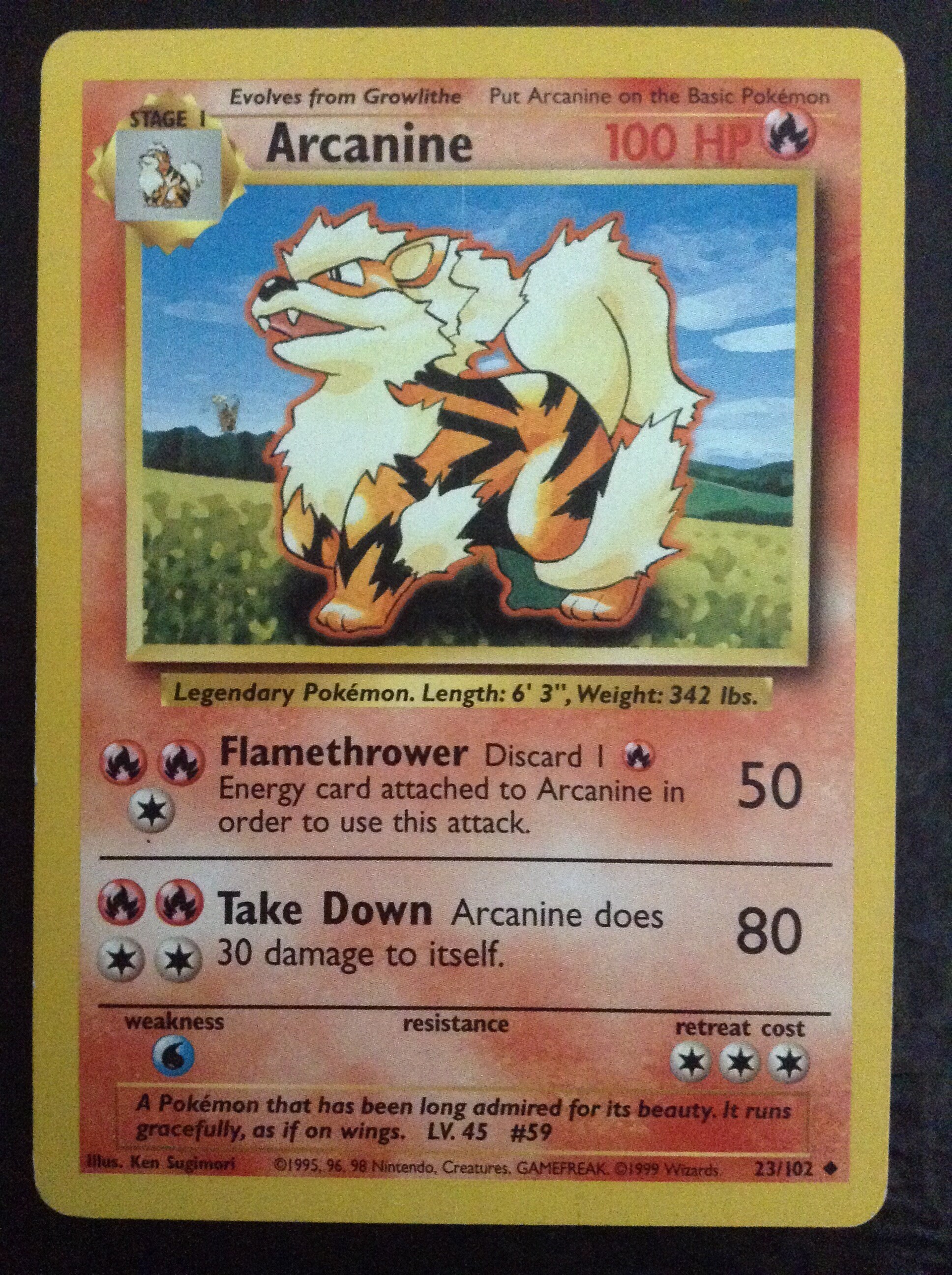 Arcanine Pokemon Trading Card - Etsy Arcanine Pokemon Trading Card - Etsy