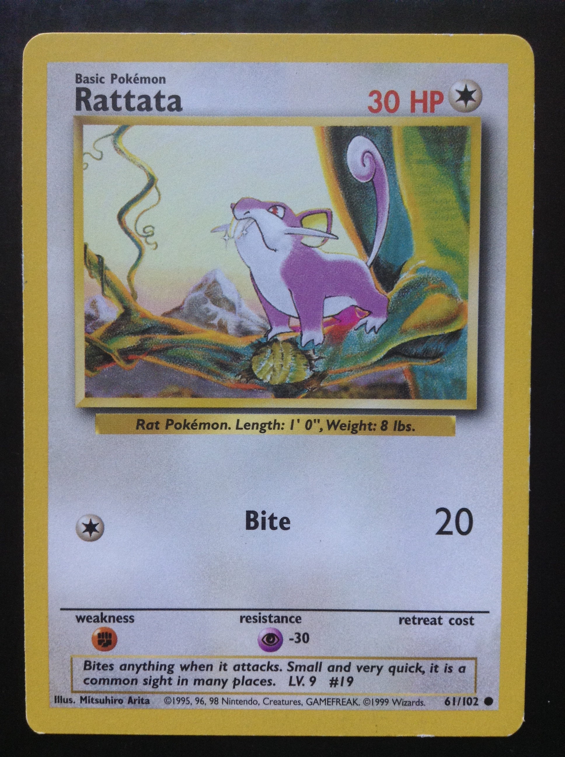 Rattata Pokemon Trading Card - Etsy