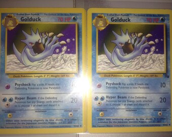 1995 golduck pokemon card value 2000 Misty's 12/132 Gym Challenge Holo PSA 6 Far Out Comics Rare holo card featuring BREAK Golduck (#18) from the XY BREAKpoint set. Golduck 35/62 Fossil Regular for