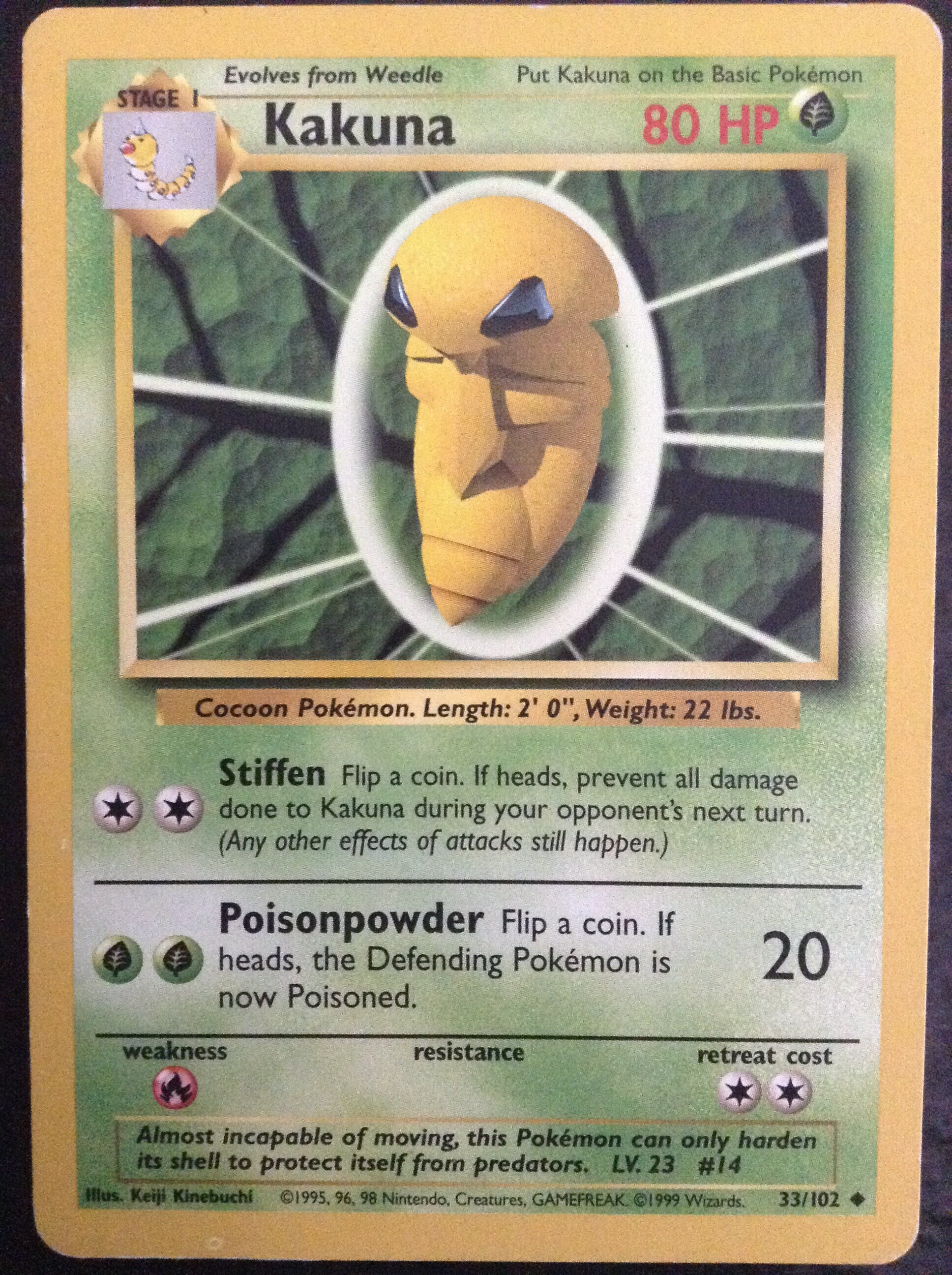 kakuna pokemon card Pokemon - Kakuna - Evolutions 2016