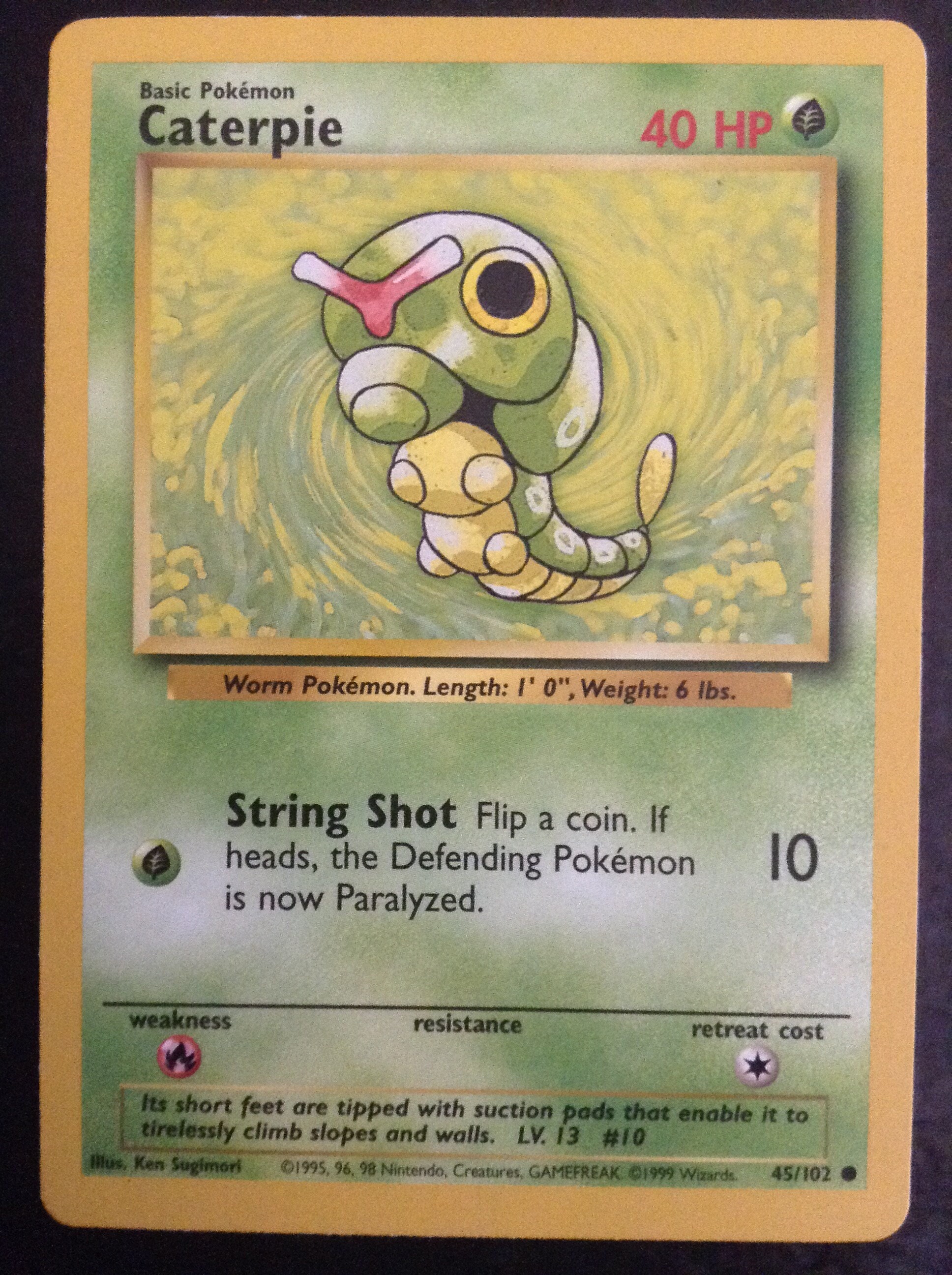 caterpie pokemon card Caterpie Pokemon Trading Card