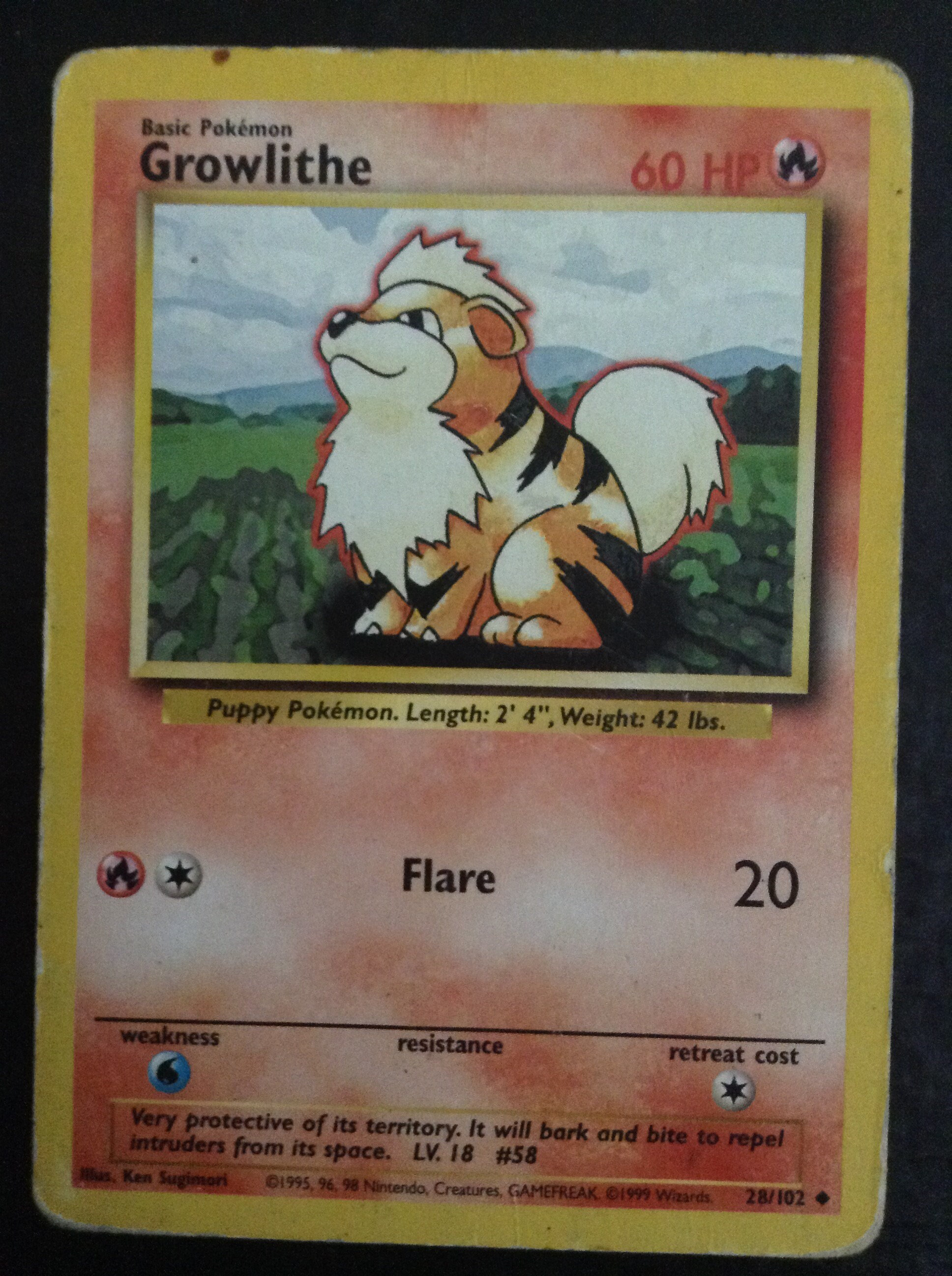basic growlithe pokemon card value 151 Pokemon shuffle your deck. Growlithe (Celestial Guardians #25/239, 1-Diamond)