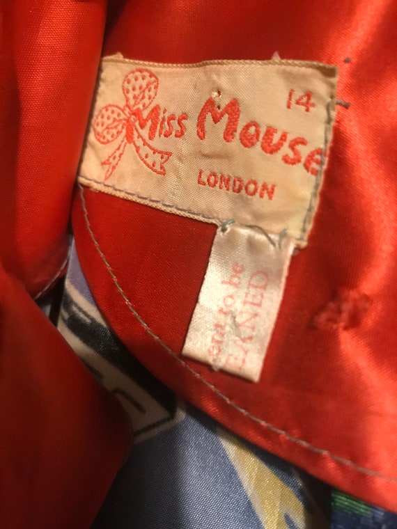 Vintage Rare Miss Mouse 1970s dress designed by R… - image 9