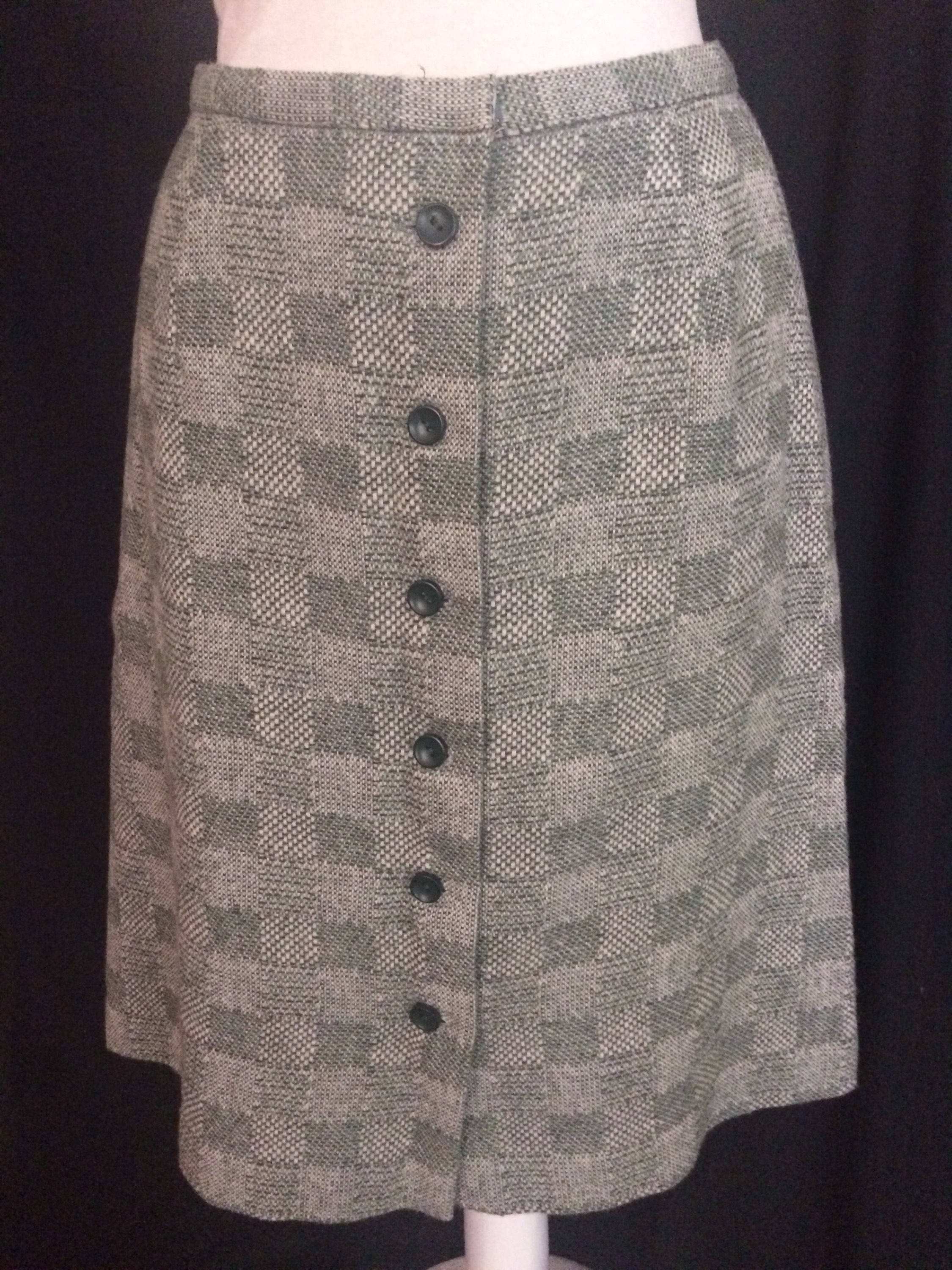 Image of st Michael S A Line Wool Skirt Mod