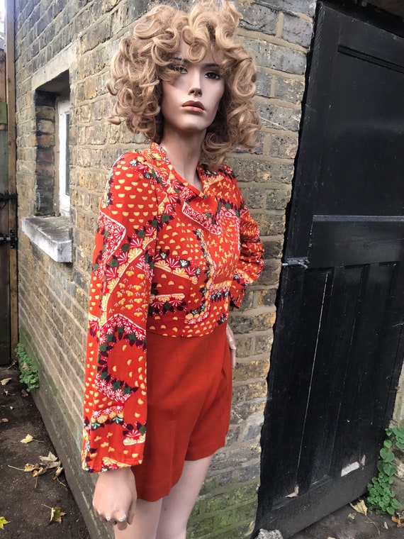Fab hot pants playsuit 1970s