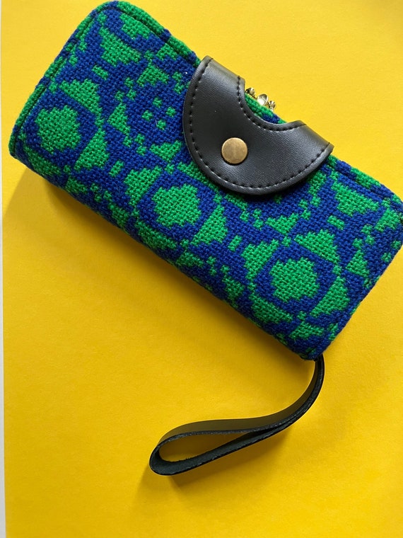 1960s welsh wool purse or clutch bag Gem