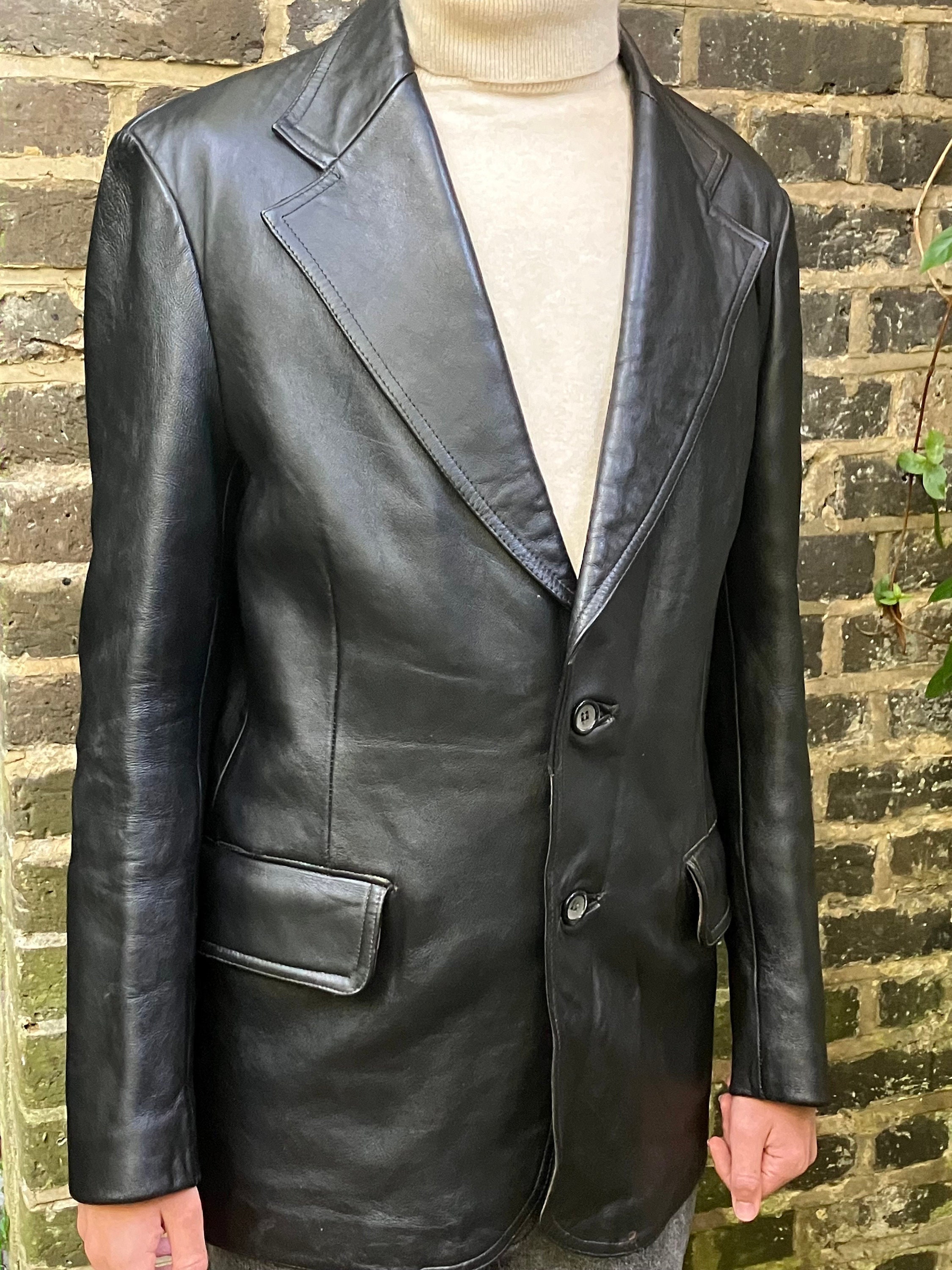 70s Big Lapel Jacket - Etsy UK