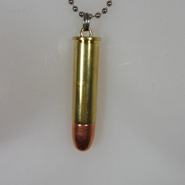 Bullet Key ring or pendant 357 magnum, men's gun or hunting accessory