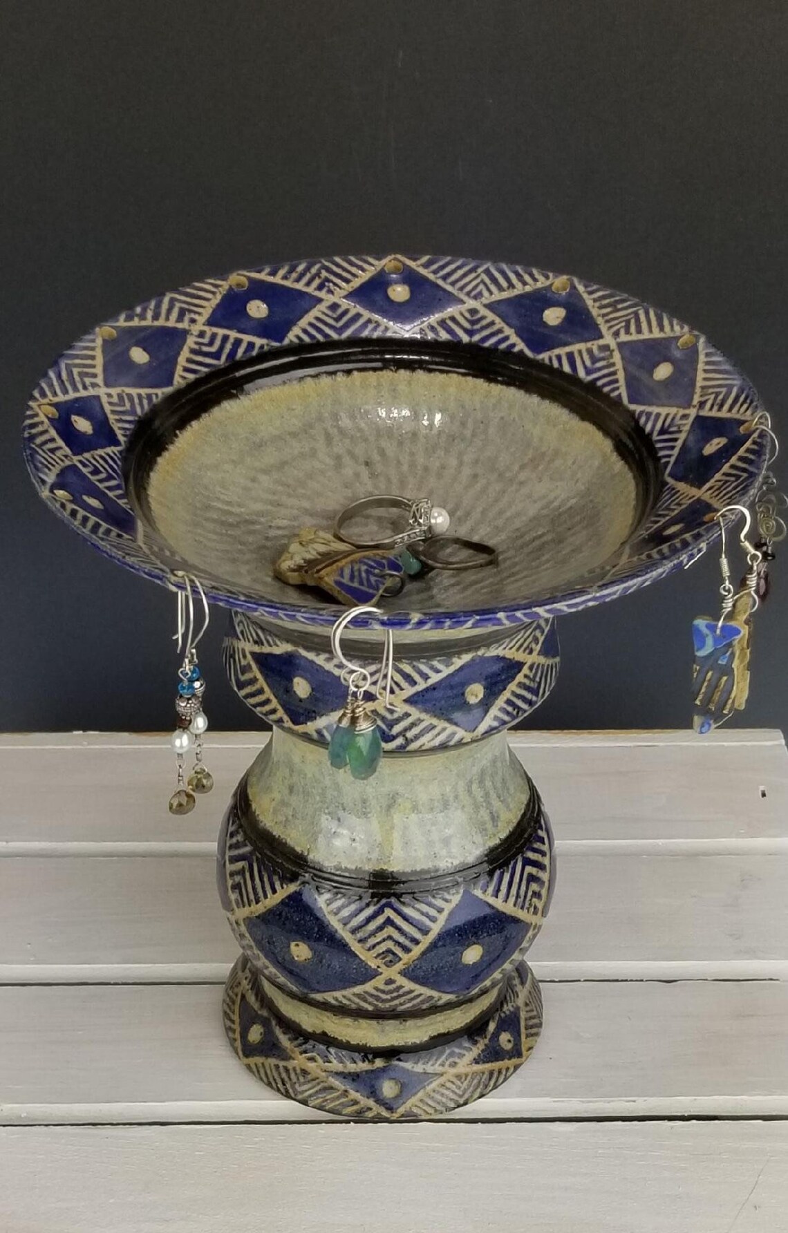 Ceramic Jewelry Pedestal Ceramic Jewelry Bowl Ceramic Ring Etsy