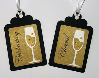 Celebrating/Cheers Holiday Gift tags (Set of 12)