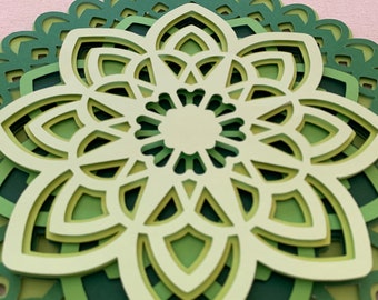 St.Patrick's Day - Mandala/Shadow Box - Digital Files (SVG, EPS, DXF, Studio)