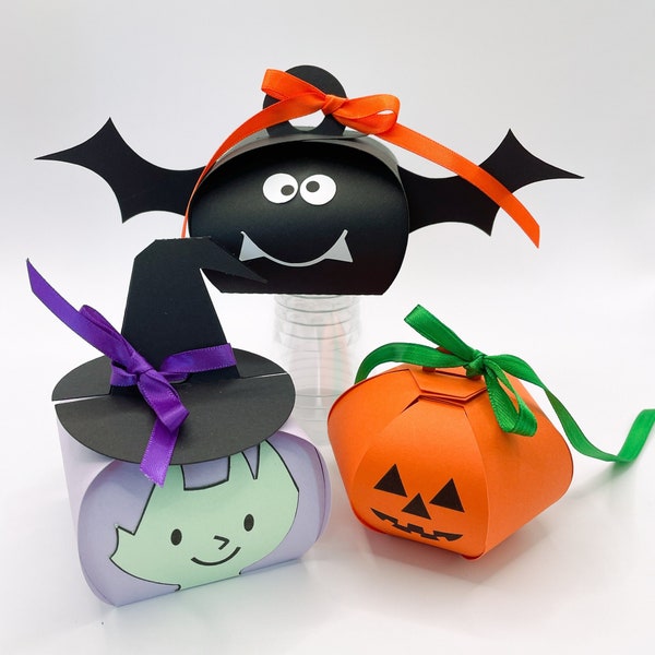 Halloween Favor Boxes / Halloween Treat Boxes, set of 6