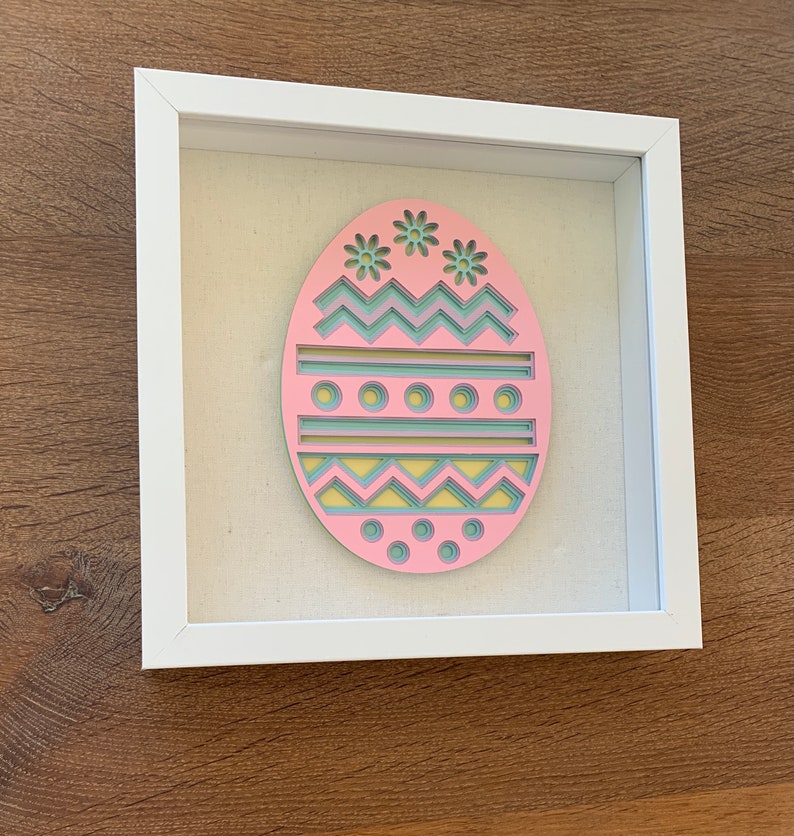 Easter Eggs Mandala / Shadow Box Digital Files Svg, Eps, Dxf, Studio image 7