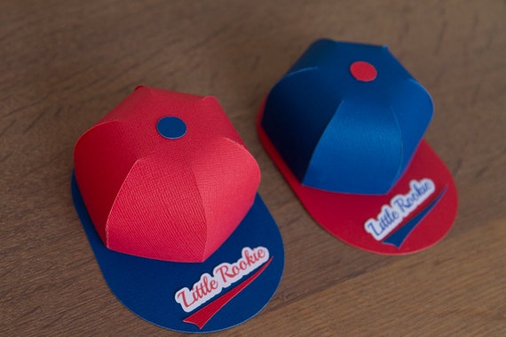 Download Small baseball hats favor boxes Set of 6 | Etsy