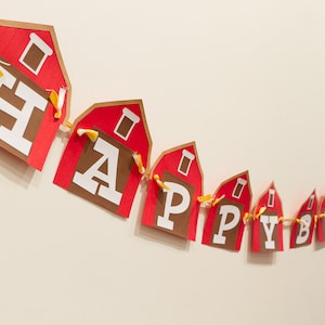 Barn Birthday Banner / Farm Banner