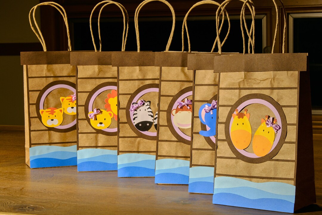 Noah's Ark Favor Bags (set of 6) - Etsy