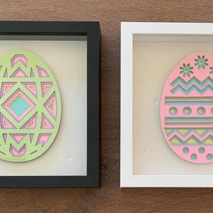 Easter Eggs Mandala / Shadow Box Digital Files Svg, Eps, Dxf, Studio image 2