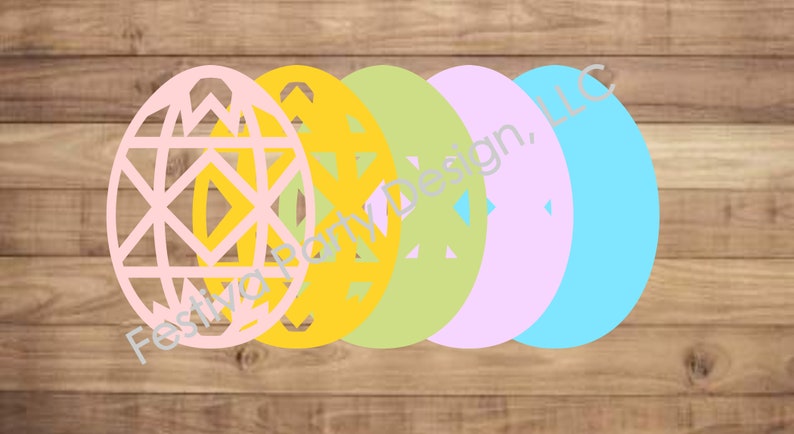 Easter Eggs Mandala / Shadow Box Digital Files Svg, Eps, Dxf, Studio image 4