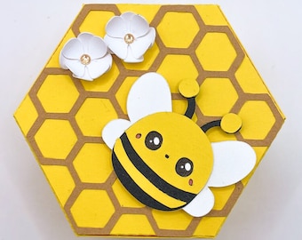 Bumble Bee Hive Favor boxes (set of 4)