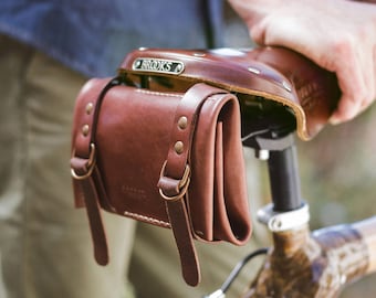 Leather Bike Tool kit Roll, Bike Tool kit Roll, Bag Bicycle, Leather