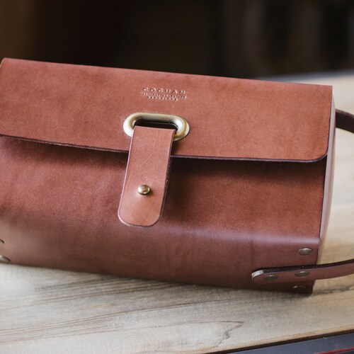 Handstitched Italian Leather Toiletry Bag Traveller Dopp Kit Etsy