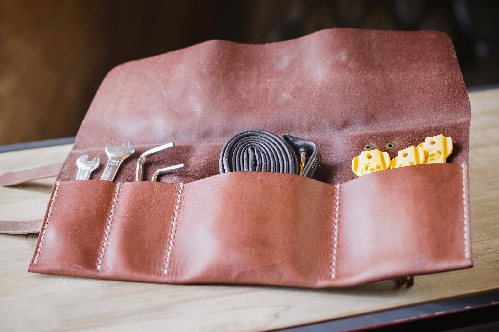 Leather Bike Tool Kit Roll Etsy UK