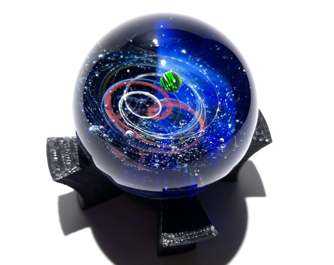 The Newest Galaxy in the Universe - Cosmic Glass Art - Art glass - Opal Planet - Galaxy in Glass - Blown Glass Decor - Unique Space Gift -