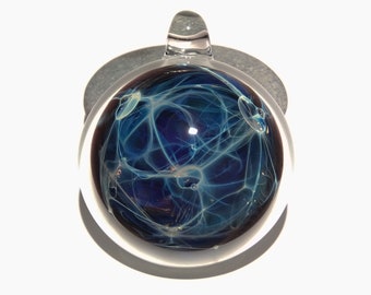 Blue Tesla Spirit Pendant - Handmade Unique Gift - Borosilicate Glass Pendant - A One of a Kind Gift Idea - Top 5 Gift ideas 2019 - Quality