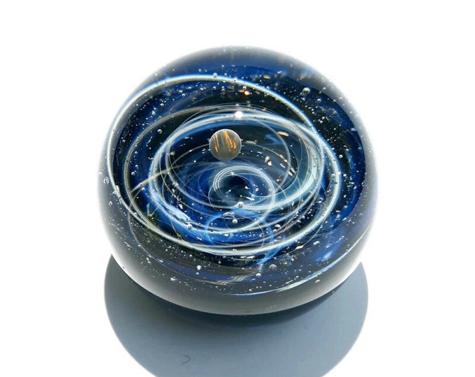 The Newest Galaxy in the Universe - Cosmic Glass Art - Art glass - Opal Planet - Galaxy in Glass - Blown Glass Decor - Unique Space Gift -