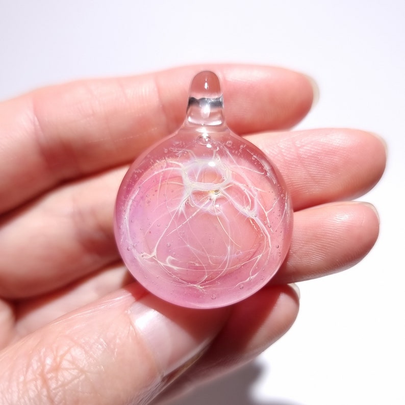 Star Burst Pendant Blown Glass Pendant Flameworked Focal Bead Free Shipping Artist Direct Vibrant and glossy smooth image 4