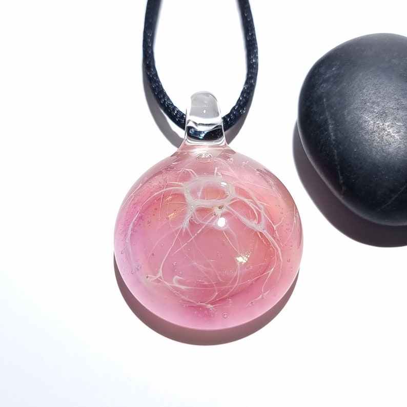 Star Burst Pendant Blown Glass Pendant Flameworked Focal Bead Free Shipping Artist Direct Vibrant and glossy smooth image 3