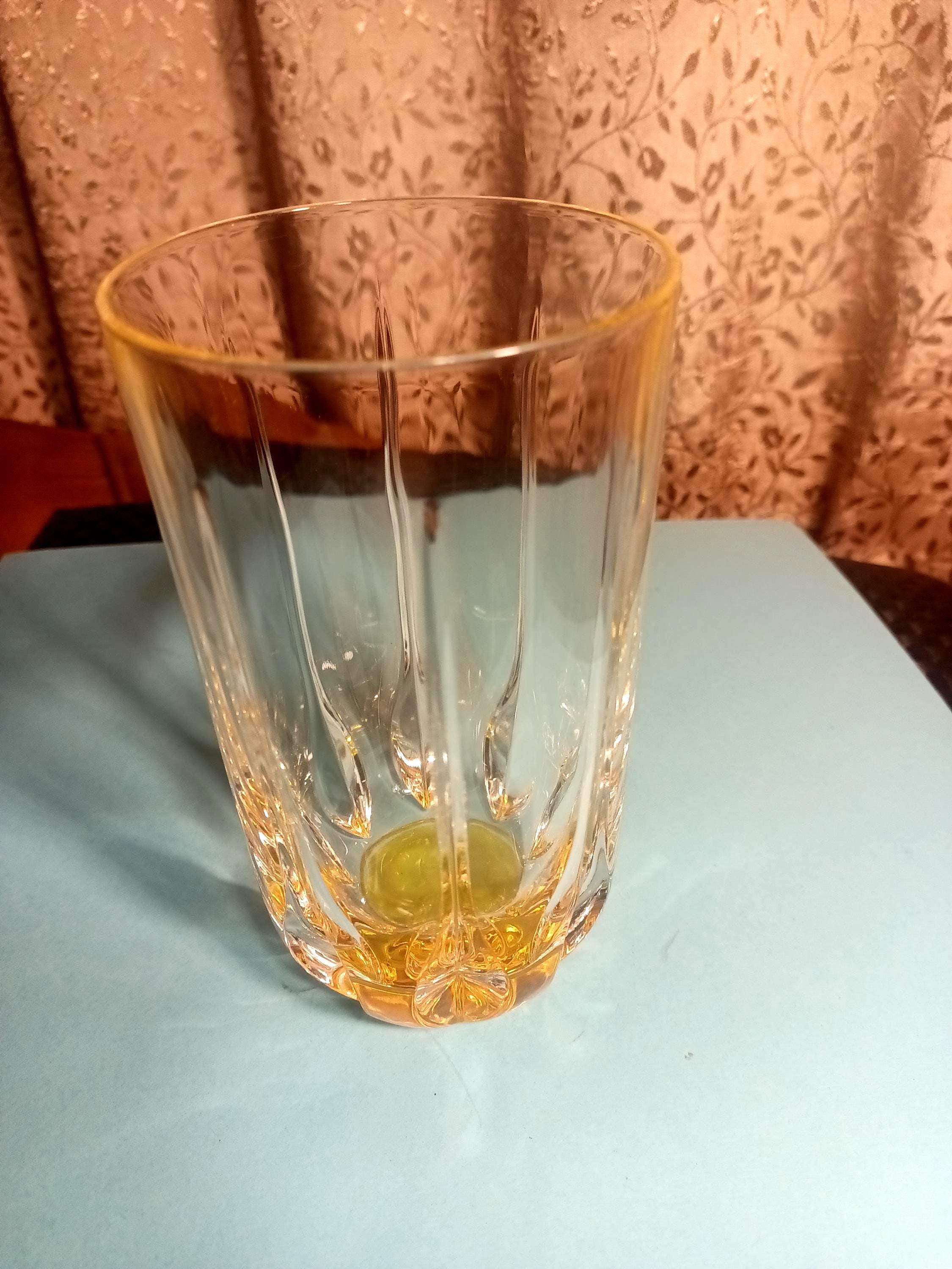 Optic Yellow Depression Glass, Tall Drinking Glass (6 Inch) - Etsy