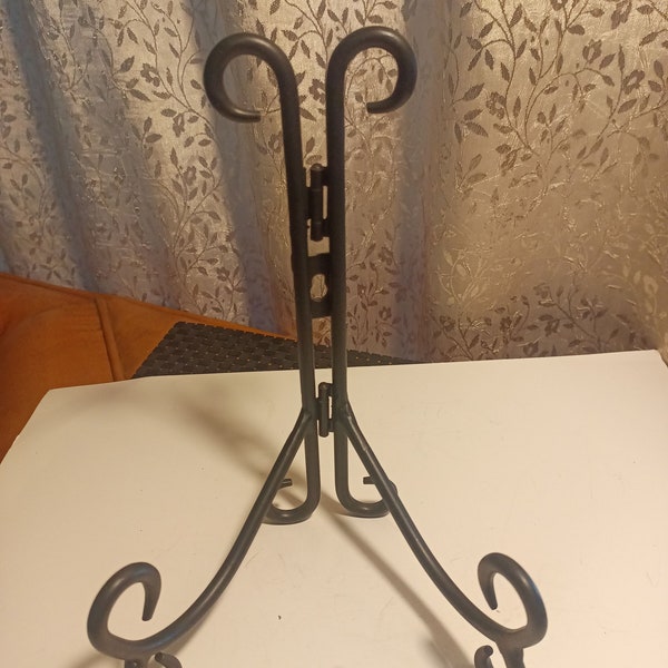 Black Wrought Iron Display Stand/Easel/wall Hanging