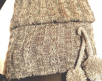SM NEW YORK Gray (One size fits all) Boot Cuffs/2 Tassels - New**