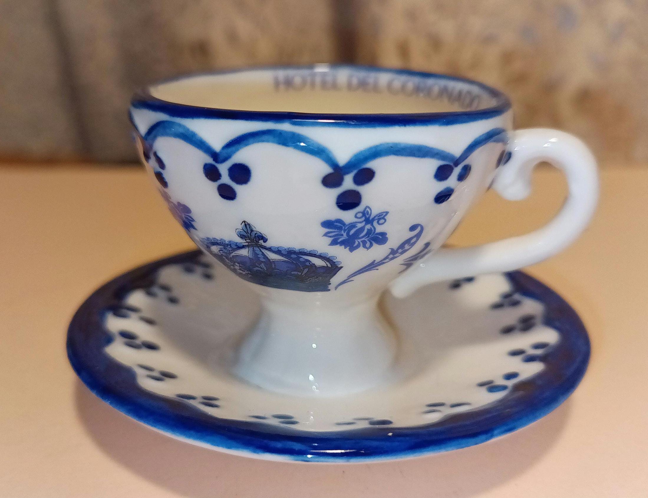HOTEL DEL CORONADO San Diego California Miniature Souvenir Teacup/Saucer (Together)