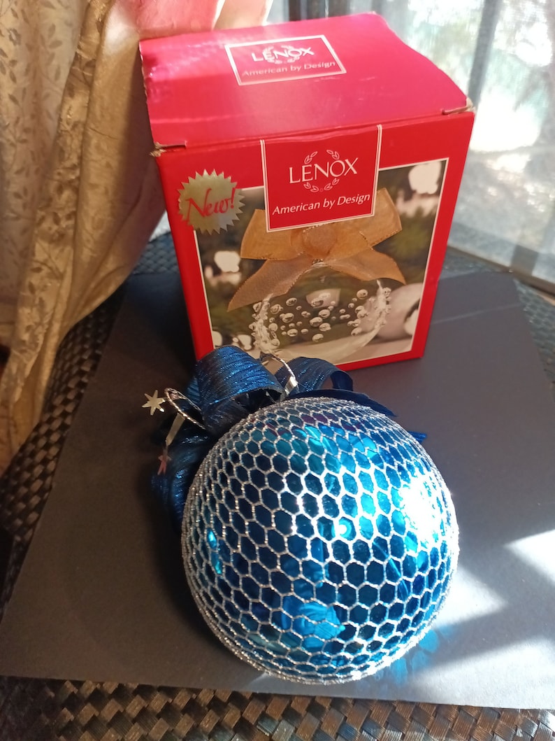 Lenox Blown Glass Ball Ornament