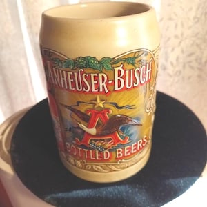 Vintage Anheuser Busch Beer Stein/Mug 1991 Budweiser Bottled Beer