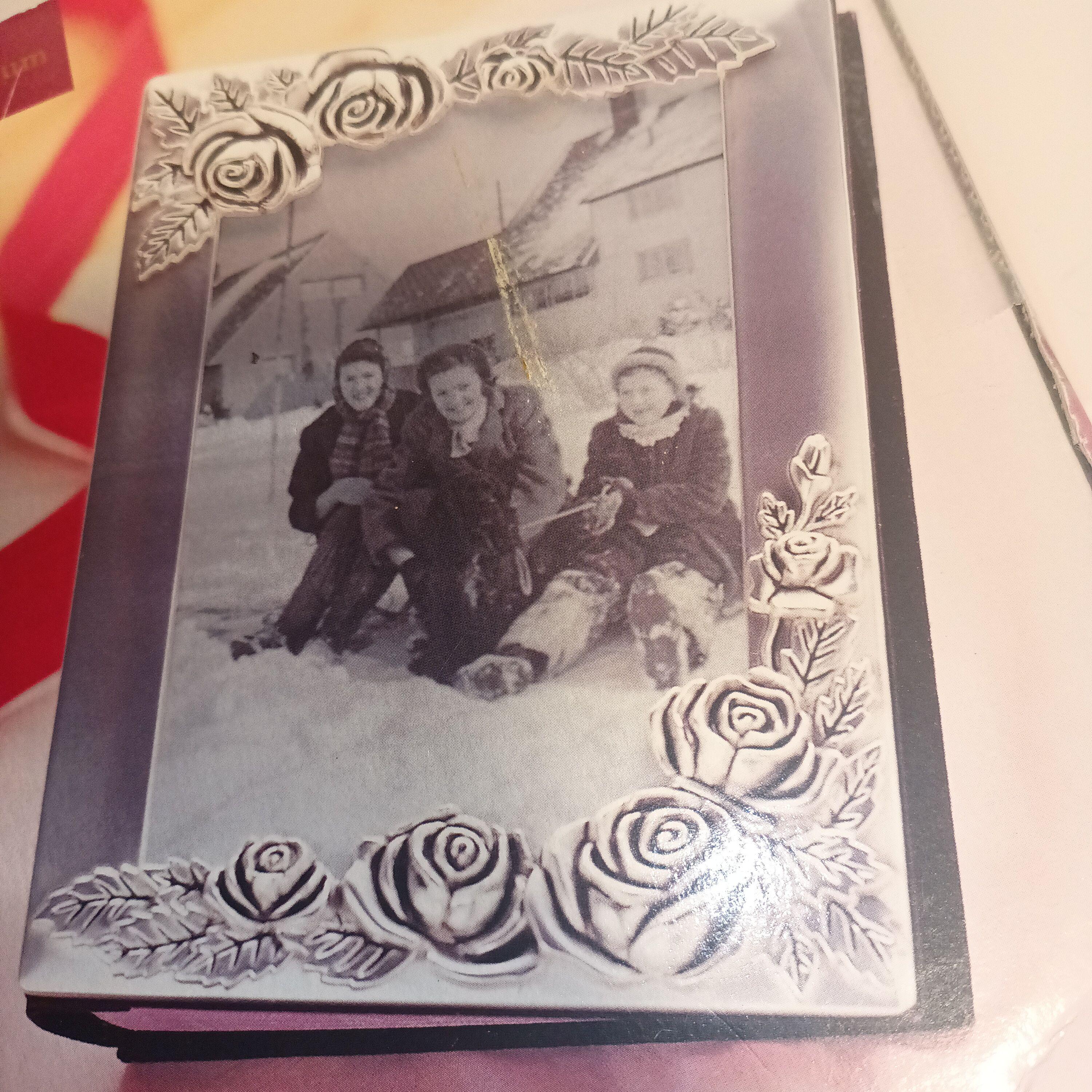 Mervyns California Embossed Silver Roses Photo Album | 4x6 Photo