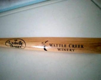 Louisville Slugger Mini Wood Baseball Bat SOUVENIR "Wattle Creek Winery" USA