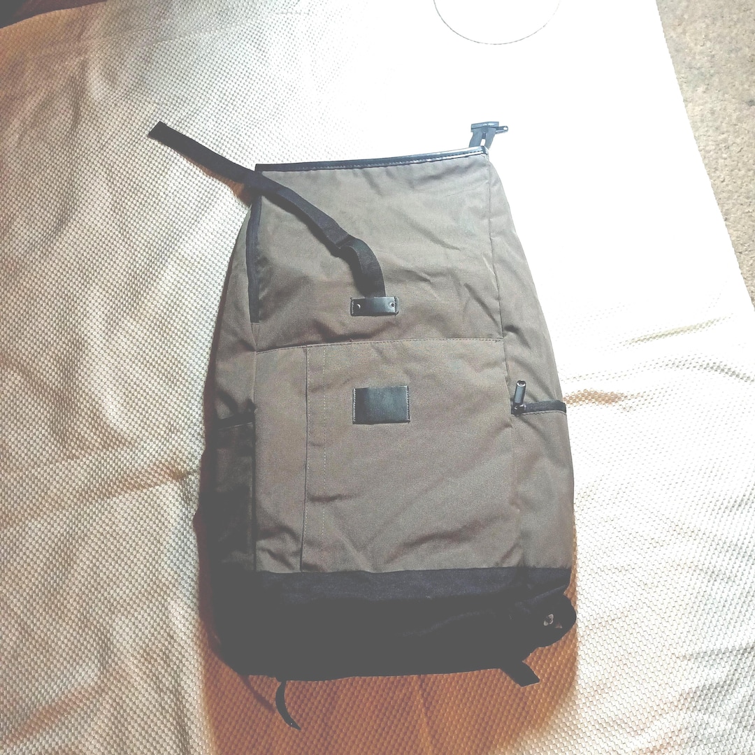 ORIGAUDIO EL DORADO Green/black Backpack With Roll Top - New Without ...