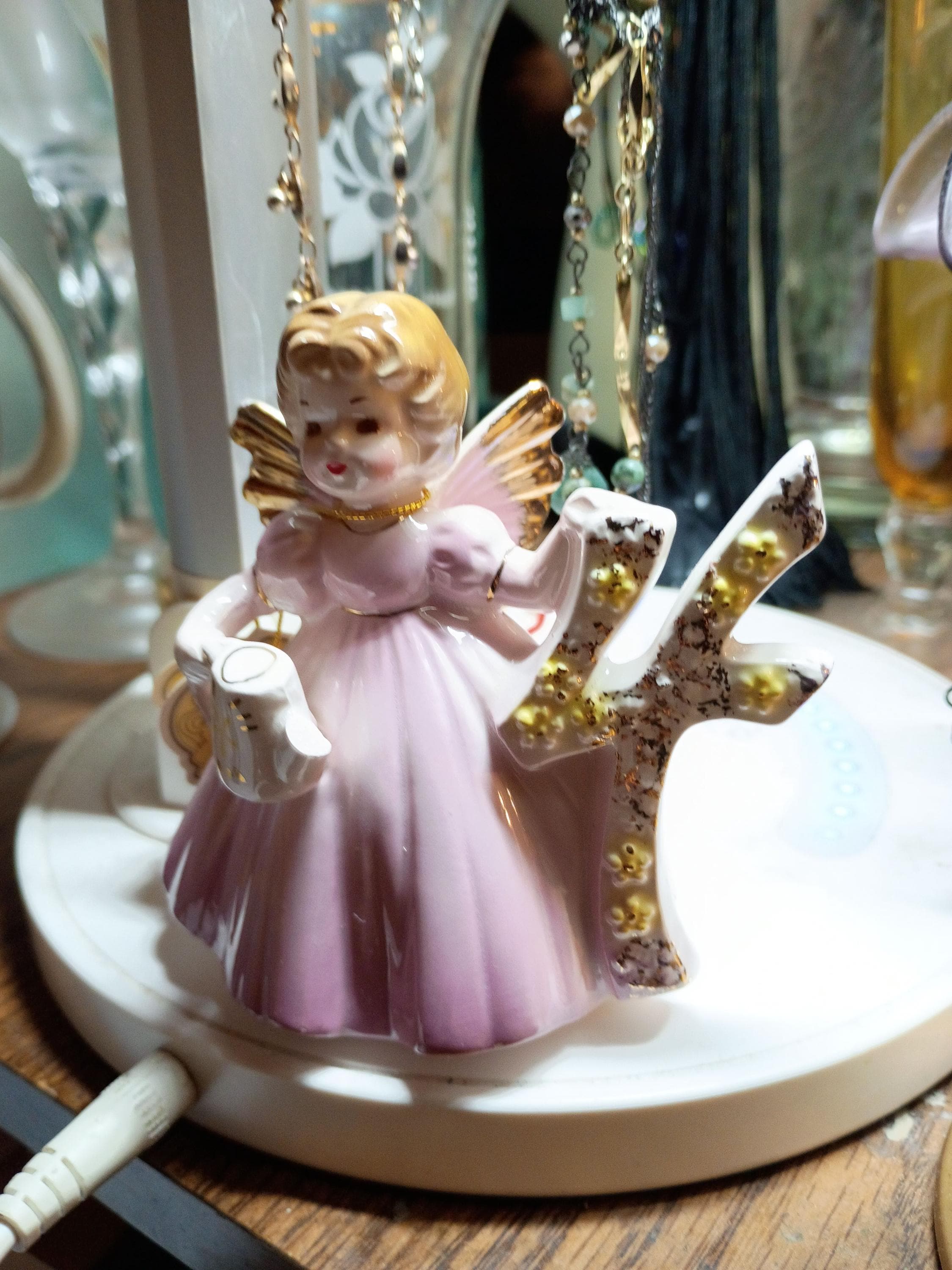 Vintage Porcelain Angel Figurines Japan - Etsy