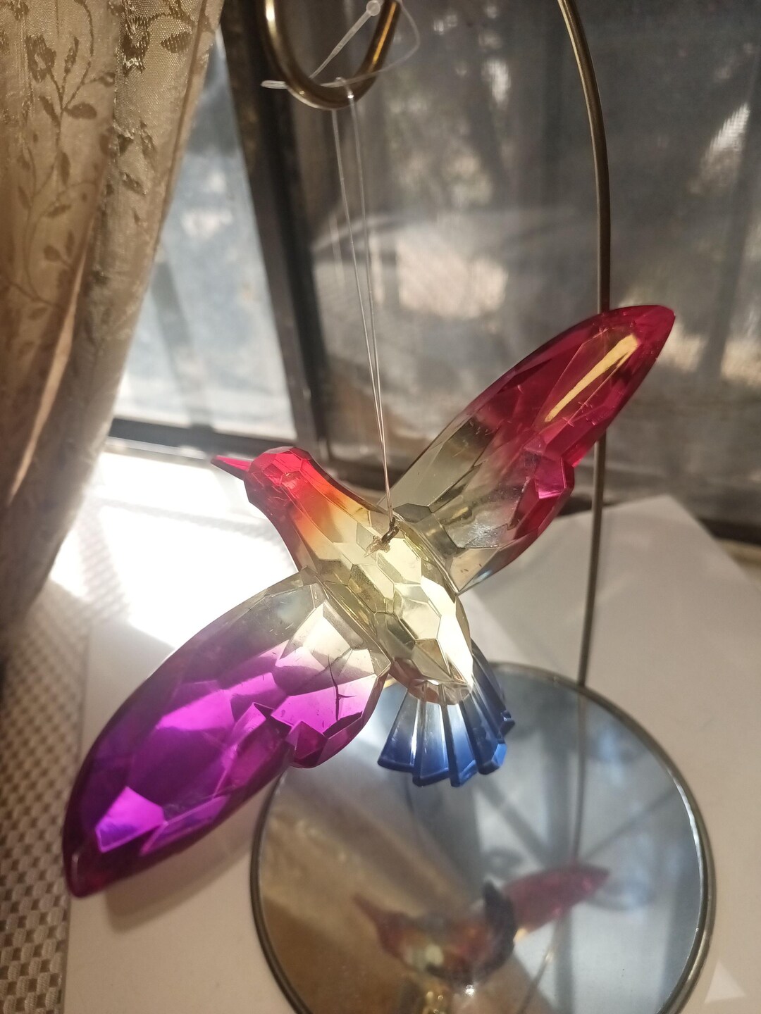 Multi-color Acrylic HANGING HUMMINGBIRD - Etsy