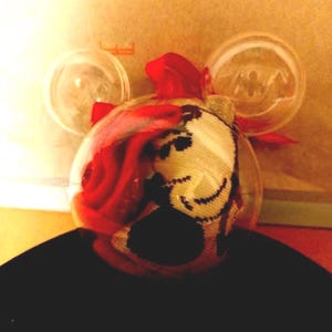 DISNEY Mickey Mouse Clear with Head/Ears Shape Gift Box (Socks) SIZE: XS/S